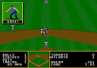 Tony La Russa Baseball screenshot 3 for Sega Genesis